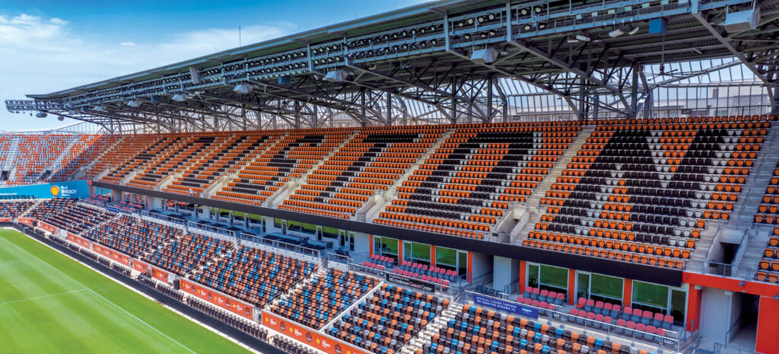 アメリカ・Shell Energy Stadiumの観客席にBATYLINE ISOを採用事例画像02