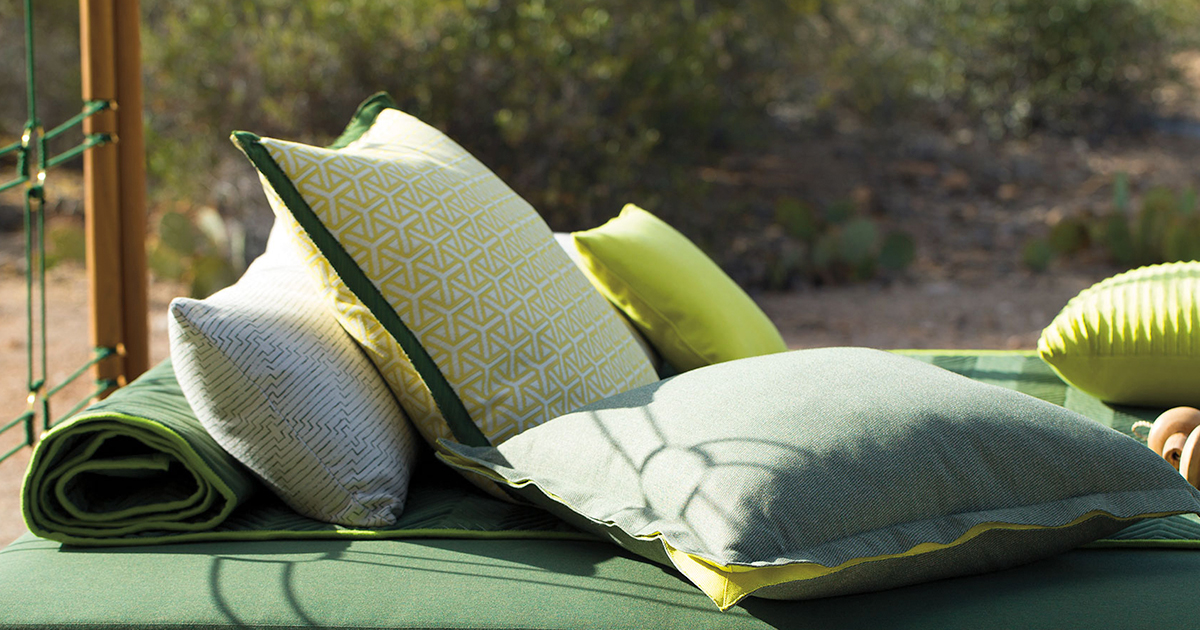 ■G876■未使用品■Sunbrella/サンブレラ■OVE DECORS■ガーデンファニチャー■応接4点セット■リゾート/エクステリア家具■高級■屋外用■ TEXTURES アーカイブ - sunbrella（サンブレラ）｜大一帆布株式会社